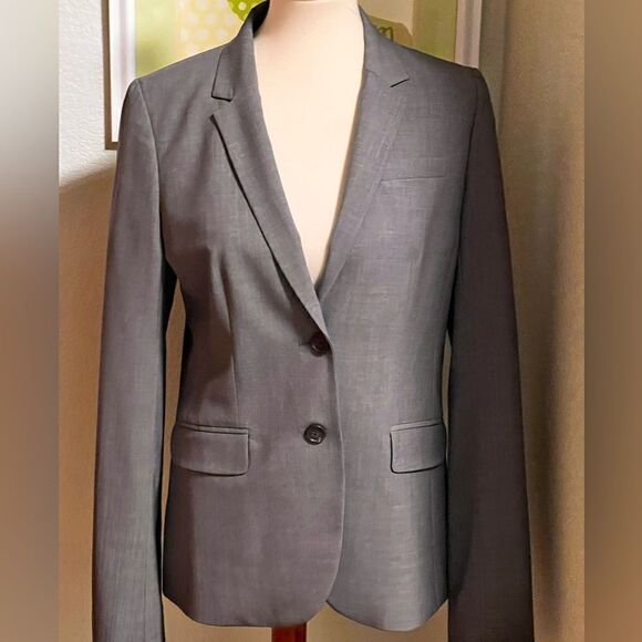 NWOT J Crew 1035 Italian Stretch Wool Gray Blazer Size8T #DJ5 - Picture 1 of 7